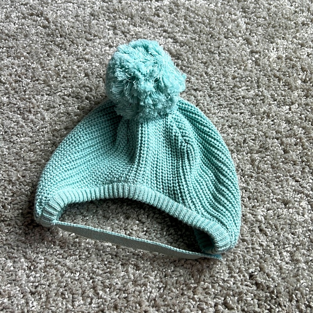 Janie & Jack Baby Beanie（Ice Blue）